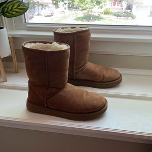 Women’s UGG Short Boots in size 9. Color chestnut.